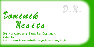 dominik mesits business card